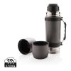 Bouteille isotherme avec 2 tasses anthracite | sans marquage | non disponible | non disponible | non disponible