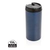 Mug Metro en acier inoxydable recyclé RCS bleu | sans marquage | non disponible | non disponible