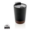 Mug en liège 300ml noir | sans marquage | non disponible | non disponible | non disponible