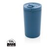 Mug 300ml isotherme et étanche en acier recyclé RCS bleu | sans marquage | non disponible | non disponible