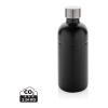Bouteille pour boisson gazeuse en acier recyclé RCS noir | sans marquage | non disponible | non disponible