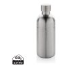Bouteille pour boisson gazeuse en acier recyclé RCS argent | sans marquage | non disponible | non disponible