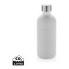 Bouteille pour boisson gazeuse en acier recyclé RCS blanc | sans marquage | non disponible | non disponible