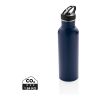 Bouteille de sport en acier inoxydable avec paille - 710 ml blue marin | sans marquage | non disponible | non disponible | non disponible