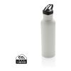 Bouteille de sport en acier inoxydable avec paille - 710 ml gris | sans marquage | non disponible | non disponible | non disponible