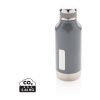 Bouteille étanche avec plaque gris | sans marquage | non disponible | non disponible | non disponible