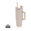 Mug 900ml avec poignée en plastique recyclé RCS Tana blanc cassé | sans marquage | non disponible | non disponible