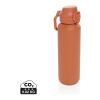 Bouteille de sport 600ML en acier recyclé RCS Via orange | sans marquage | non disponible | non disponible