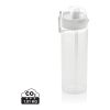Bouteille d'eau étanche sport 800ml en rPET RCS SipnLock blanc | sans marquage | non disponible | non disponible