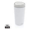 Mug 400ml en acier recyclé RCS Avira Alix blanc | sans marquage | non disponible | non disponible