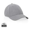 Casquette 6 panneaux 200gr chiné et recyclé AWARE™ Milo gris | sans marquage | non disponible | non disponible | non disponible
