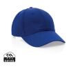 Casquette 6 panneaux en coton recyclé 280gr IMPACT bleu | sans marquage | non disponible | non disponible | non disponible