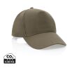 Casquette 5 panneaux en coton recyclé 190gr IMPACT vert | sans marquage | non disponible | non disponible | non disponible