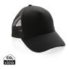 Casquette de routier 5 panneaux coton recyclé Impact AWARE™ noir | sans marquage | non disponible | non disponible | non disponible