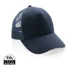 Casquette de routier 5 panneaux coton recyclé Impact AWARE™ bleu marine | sans marquage | non disponible | non disponible | non disponible