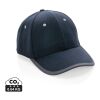 Casquette contraste 6 panneaux coton recyclé Impact AWARE™ bleu marine | sans marquage | non disponible | non disponible | non disponible
