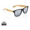 Lunettes de soleil en bambou FSC® et plastique recyclé RCS noir | sans marquage | non disponible | non disponible