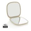 Miroir de poche en plastique recyclé RCS Reflecta beige | sans marquage | non disponible | non disponible