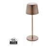 Lampe de table rechargeable par USB en plastique RCS Zenic bronze | sans marquage | non disponible | non disponible