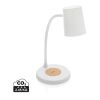 Lampe de bureau 15W en liège et plastique RCS Zenara blanc | sans marquage | non disponible | non disponible
