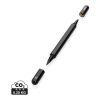 Stylo à double pointe en aluminium RCS Swiss Peak Storm noir | sans marquage | non disponible | non disponible