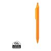 Stylo avec finition gomme en ABS recyclé certifié GRS Tide orange | sans marquage | non disponible | non disponible