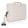 Sacoche ordinateur 15,4'' en coton recyclé AWARE™ Laluka blanc | sans marquage | non disponible | non disponible | non disponible