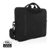 Sacoche ordinateur 15,4'' en coton recyclé AWARE™ Laluka noir | sans marquage | non disponible | non disponible | non disponible