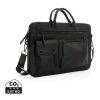 Sacoche ordinateur 14'' Swiss Peak en PU recyclé GRS noir | sans marquage | non disponible | non disponible
