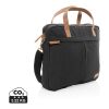Sac ordinateur Impact AWARE™ en toile 16oz recyclé noir | sans marquage | non disponible | non disponible | non disponible