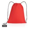 Sac cordelettes en rPET 190T Impact AWARE™ rouge | sans marquage | non disponible | non disponible | non disponible