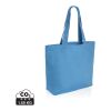 Sac shopping en toile recyclé 240g/m² Impact Aware™ Bleu Tranquille | sans marquage | non disponible | non disponible | non disponible