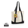 Sac cabas 350gsm en coton recyclé AWARE™ SHOP LOCAL noir