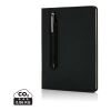 Carnet de notes A5 avec stylo tactile Deluxe noir | sans marquage | non disponible | non disponible | non disponible