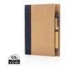 Cahier à spirales kraft avec stylo bleu | sans marquage | non disponible | non disponible
