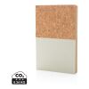 Carnet A5 à couverture en kraft et en liège gris | sans marquage | non disponible | non disponible