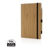 Set avec carnet et crayon infini en bambou FSC ® marron | sans marquage | non disponible | non disponible