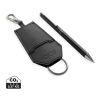 Set porte-clés et stylo en PU recyclé RCS Swiss Peak Tula noir | sans marquage | non disponible | non disponible