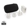Chargeur de voyage en plastique RCS TravelCharge Pro blanc-noir | sans marquage | non disponible | non disponible