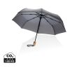 Parapluie 21" automatique rPET 190T et bambou Impact AWARE™ gris | sans marquage | non disponible | non disponible