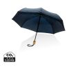 Parapluie 21" automatique rPET 190T et bambou Impact AWARE™ bleu marine | sans marquage | non disponible | non disponible