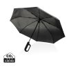 Parapluie 21'' avec mousqueton en rPET AWARE™ Yara noir | sans marquage | non disponible | non disponible