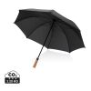 Parapluie 30" en rPET Aware™ et poignée en acacias noir | sans marquage | non disponible | non disponible