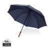 Parapluie 30" en rPET Aware™ et poignée en acacias bleu marine | sans marquage | non disponible | non disponible