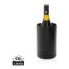 Seau à vin en acier inoxydable recyclé RCS Vino noir