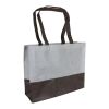 Cabas de ville de 38 x 29 cm gris/noir | sans marquage | sans marquage