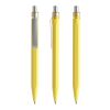 Prodir QS50 stylo à bille à poussoir Soft Touch et agrafe métal jaune/argent | non disponible | sans marquage