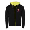 Veste de survêtement Fuji unisexe Standard | Noir-Fluor Yellow | roly- | sans marquage | non disponible | non disponible | non disponible