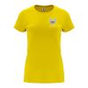 T-shirt Capri à manches courtes pour femme Standard | Jaune | M | sans marquage | non disponible | non disponible | non disponible