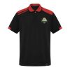 Polo unisexe antibactérien à manches courtes Samurai de 160&nbsp;g/m2 Standard | Noir-Rouge | 3XL | sans marquage | non disponible | non disponible | non disponible